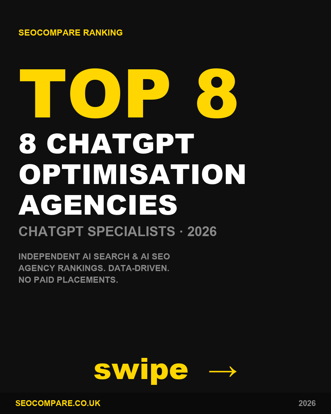 ChatGPT optimisation agencies 2026 ranked by SEOCompare